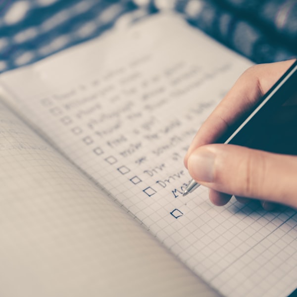 Standards checklist for EV guidance